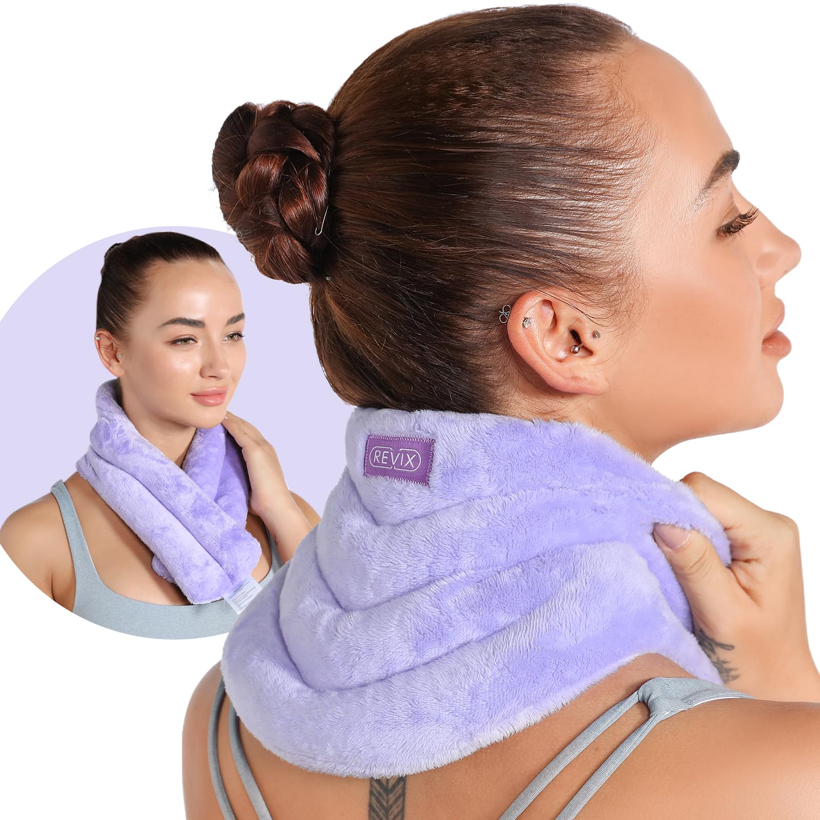 Amazon.com: REVIX Neck Heating Pad Microwavable Heated Neck Wrap